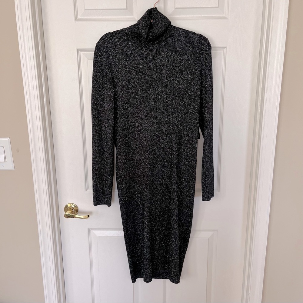 NEW Express Turtleneck Sweater Midi Dress